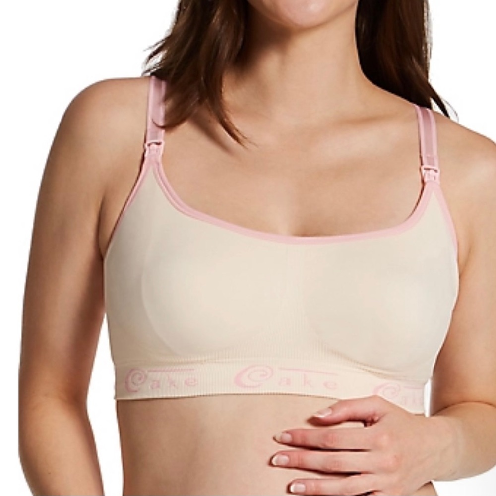 Cake Maternity Cotton Luxury Seamless Nursing Racerback Bra .